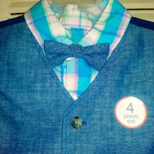 Boys 3 piece suit with bow tie